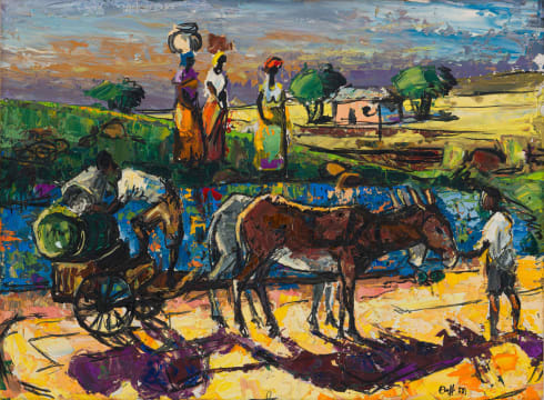Zakkie Eloff; Donkey Cart (Fetching Water)