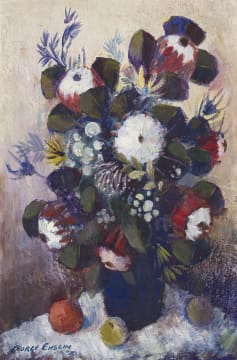 George Enslin; Still Life with Proteas and Fruit