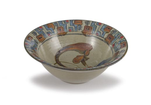 A David Schlapobersky and Felicity Potter large stoneware bowl