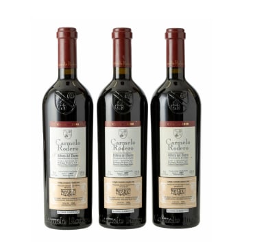Carmelo Rodero; Ribera del Duero Crianza; 2008; 3 (1 x 3); 750ml