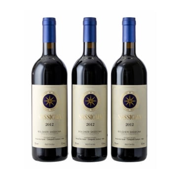 Tenuta San Guido; Sassicaia; 2012; 3 (1 x 3); 750ml