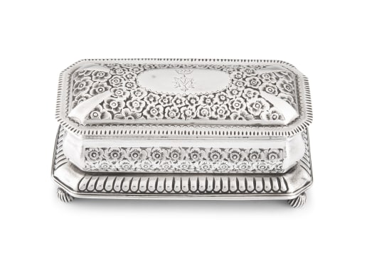 A Victorian silver casket, James Dixon & Sons Ltd, Sheffield, 1896