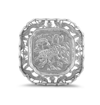 A Chinese silver dish, maker, late 19th century