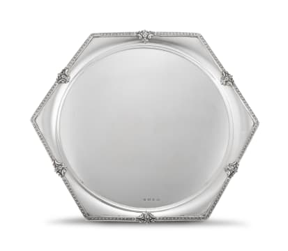 A George V silver salver, Alexander Clark & Co Ltd, Birmingham, 1936
