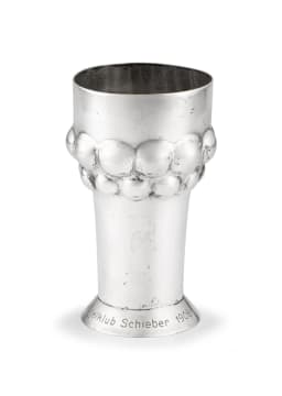 A German silver commemorative beaker, J. Eichler, Berlin, .800 standard
