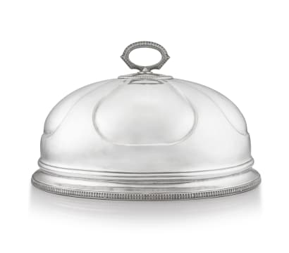 A Victorian silver-plated dome, Wilson & Davies, Sheffield, 1871-1883