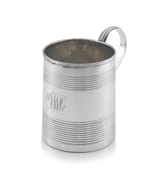 A George III silver christening mug, Peter, Ann & William Bateman, London, 1800