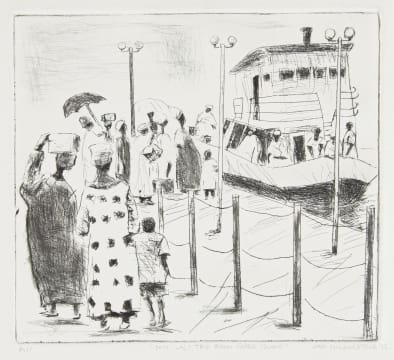 Sam Nhlengethwa; My Last Trip From Gorée Island
