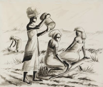 Durant Sihlali; Four Woman Field Workers