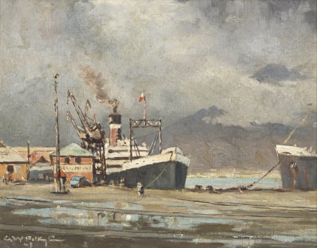 George William Pilkington; Ship in Cape Town Harbour
