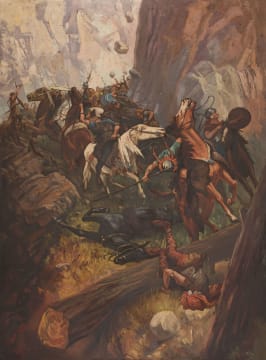 Tinus de Jongh; Hannibal crossing the Alps