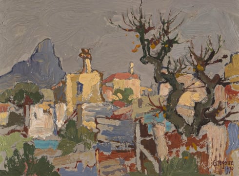 Gregoire Boonzaier; Bare Tree and Lion's Head, Malay Quarter