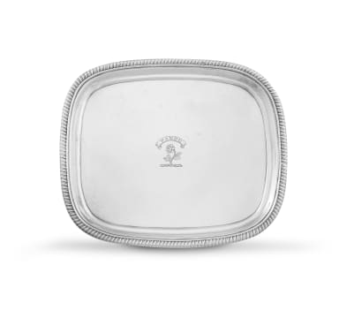 A George III silver tray, Robert Hennell I & Samuel Hennell, London, 1807