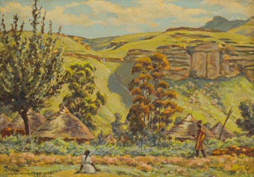 Erich Mayer; Kranse at Khabos, Basutoland