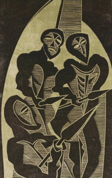 Cecil Skotnes; Mhlangane, Dingane and Mbopa Lie in Wait, no. 41