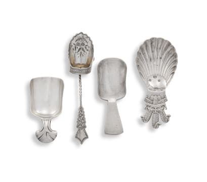 A Victorian silver tea caddy spoon, William J Holmes Ltd, Birmingham, 1896