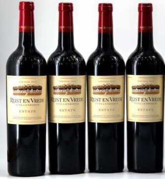 Rust en Vrede; Dinner and Wine Pairing and 4 Bottle Wooden Box; unknown; 4 (1 x 4); 750ml