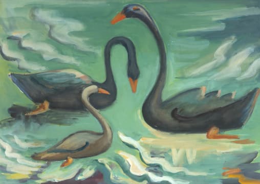 Maggie Laubser; Birds on Water