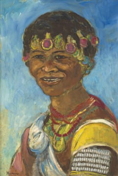 James Thackwray; Portrait of an Woman in Traditional Dress