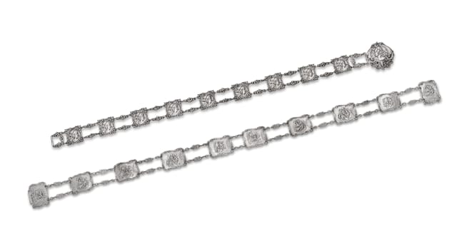 An Edward VII silver belt, Robert Pringle & Sons, Chester, 1903