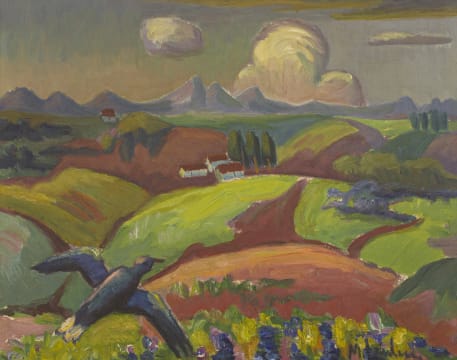 Maggie Laubser; Landscape with Houses