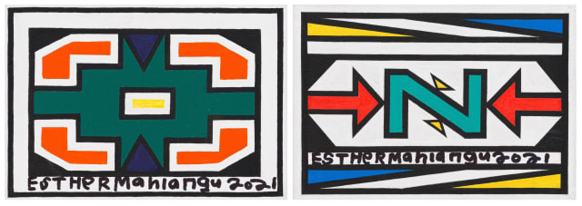 Esther Mahlangu; Ndebele Designs, two