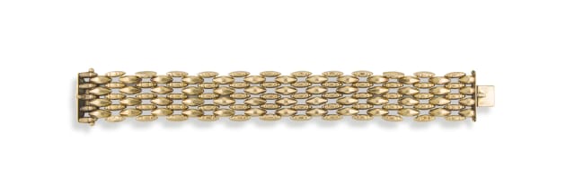 18ct yellow and rose gold bracelet