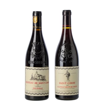 Saint Cosme; Châteauneuf-du-Pape Rouge & Gigondas Valbelle; 2005; 2 (1 x 2); 750ml