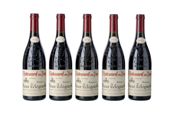 Vieux Télégraphe; Châteauneuf-du-Pape; 2012; 5 (1 x 5); 750ml