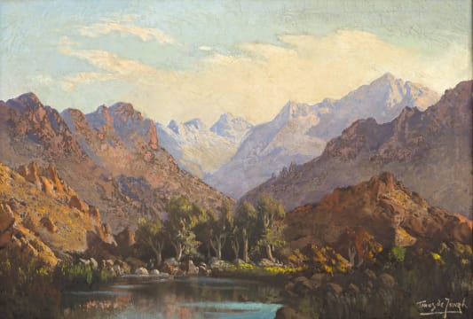 Tinus de Jongh; Mountain Landscape