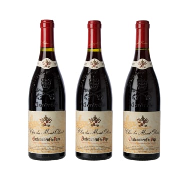 Clos du Mont-Olivet; Châteauneuf-du-Pape; 2007; 3 (1 x 3); 750ml