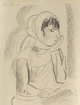 Irma Stern; Seated Woman in Headscarf