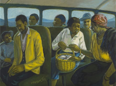 George Milwa Mnyaluza Pemba; In the Bus