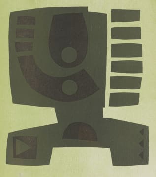 Hannes Harrs; Abstract Composition in Green