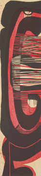 Cecil Skotnes; Red and Cream Totem