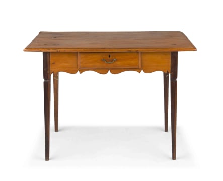 A Cape yellowwood and stinkwood side table, 20th century