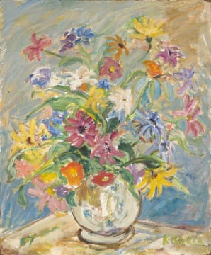 Kenneth Baker; Flowers in a Vase