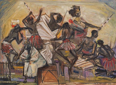 Armando Baldinelli; African Dancers