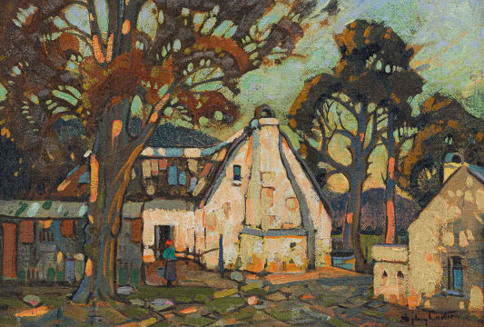 Sydney Carter; Cape Dutch House between the Trees
