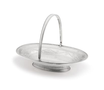A George III silver cake basket, Robert Hennell, London, 1780