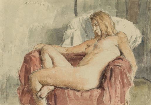 Robert Broadley; Nude Asleep in a Chair