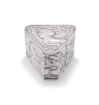 An Art Nouveau silver trinket box, Levi & Salaman, Birmingham, 1900
