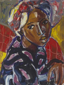 Hennie Niemann Jnr; Woman with Headscarf