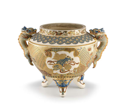 A Japanese Imperial Satsuma koro, Meiji period, 1868-1912
