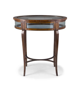 An Edwardian mahogany table top vitrine