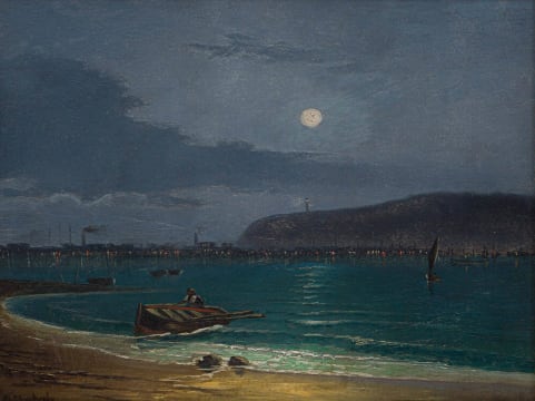 Charles J. Shrubsole; Night View – Durban Bay from the Victoria Embankment