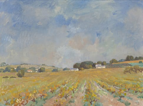 Gregoire Boonzaier; Wingerde Herfs, Wellington (Autumn Vineyards, Wellington)
