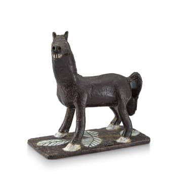 Nico Masemola; A Dark Brown-glazed Pony