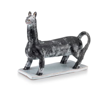 Nico Masemola; A Black Stipple-glazed Pony