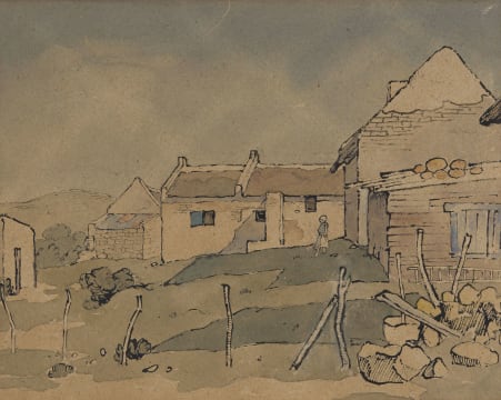 Gregoire Boonzaier; Woman outside Cottage